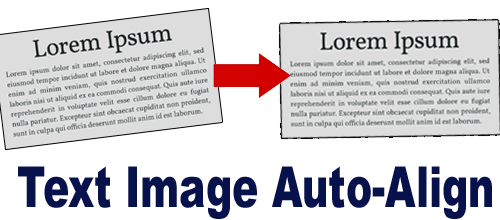 Text Image Auto Align